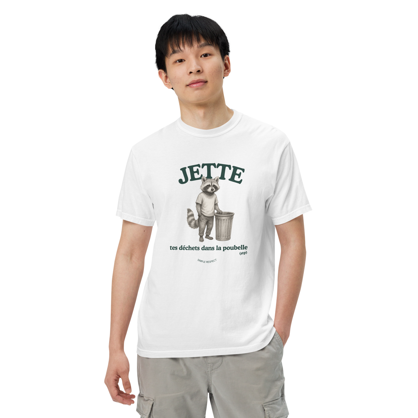 “Jette tes déchets dans la poubelle”